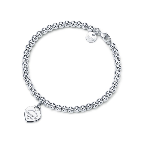 Return to Tiffany heart tag bead bracelet